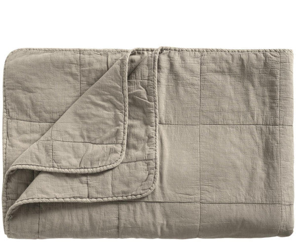Ib Laursen Vintage Quilt plaid - linen - 180x130