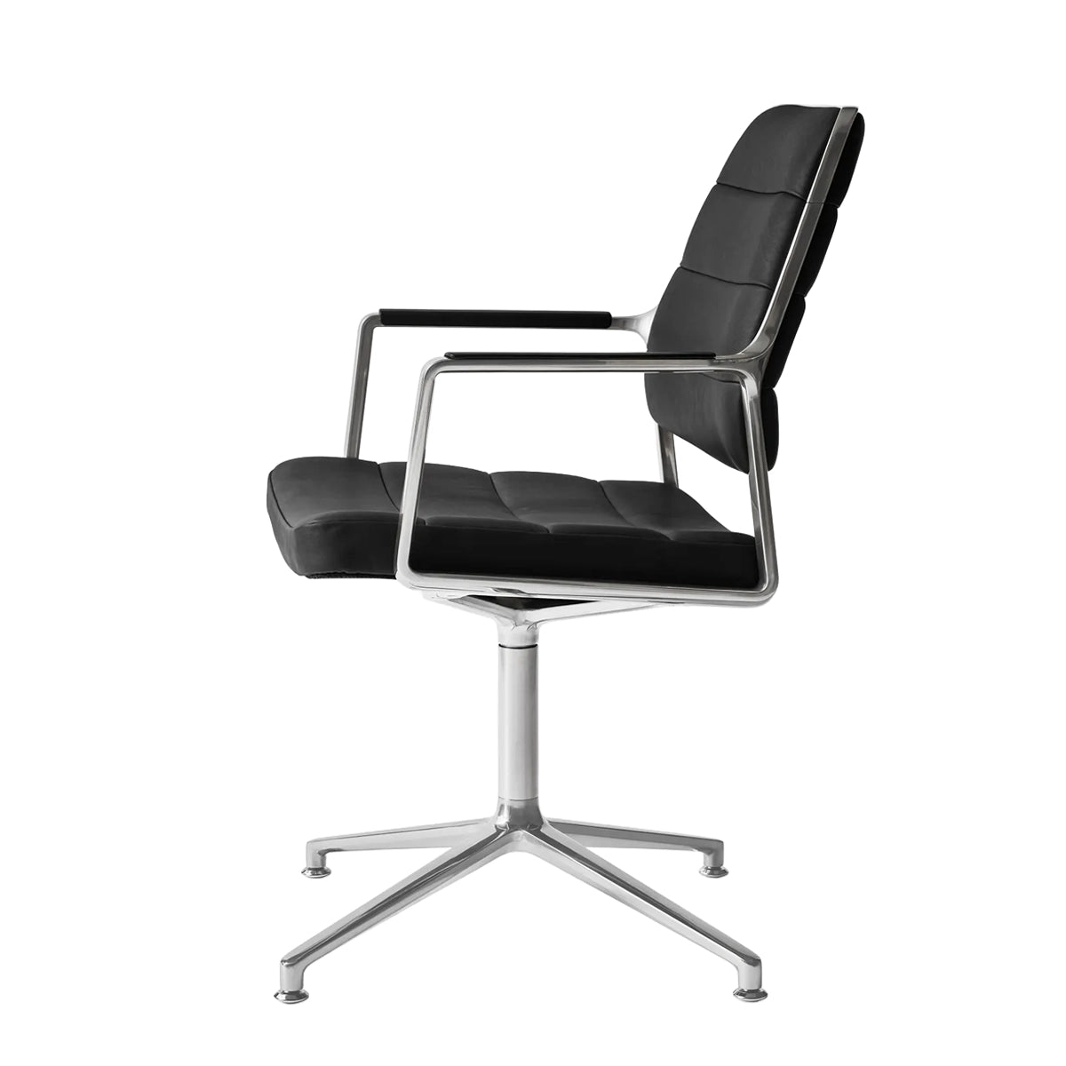Vipp 455 Swivel Chair - Gliders - Sort Læder