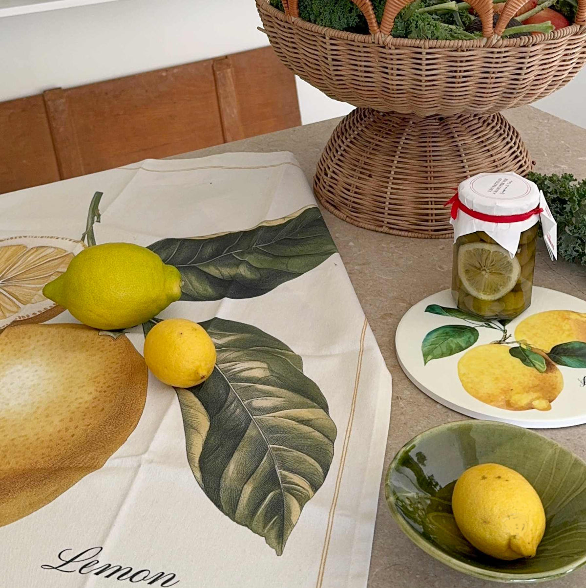 Vanillafly viskestykke - olive oil - 50x70