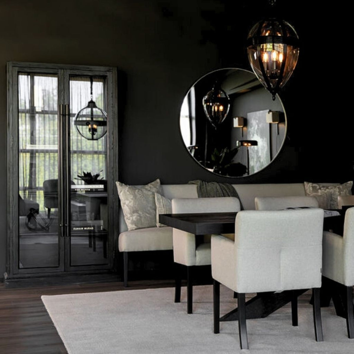 Artwood Narbonne vitrineskab - 210x103x39 - black