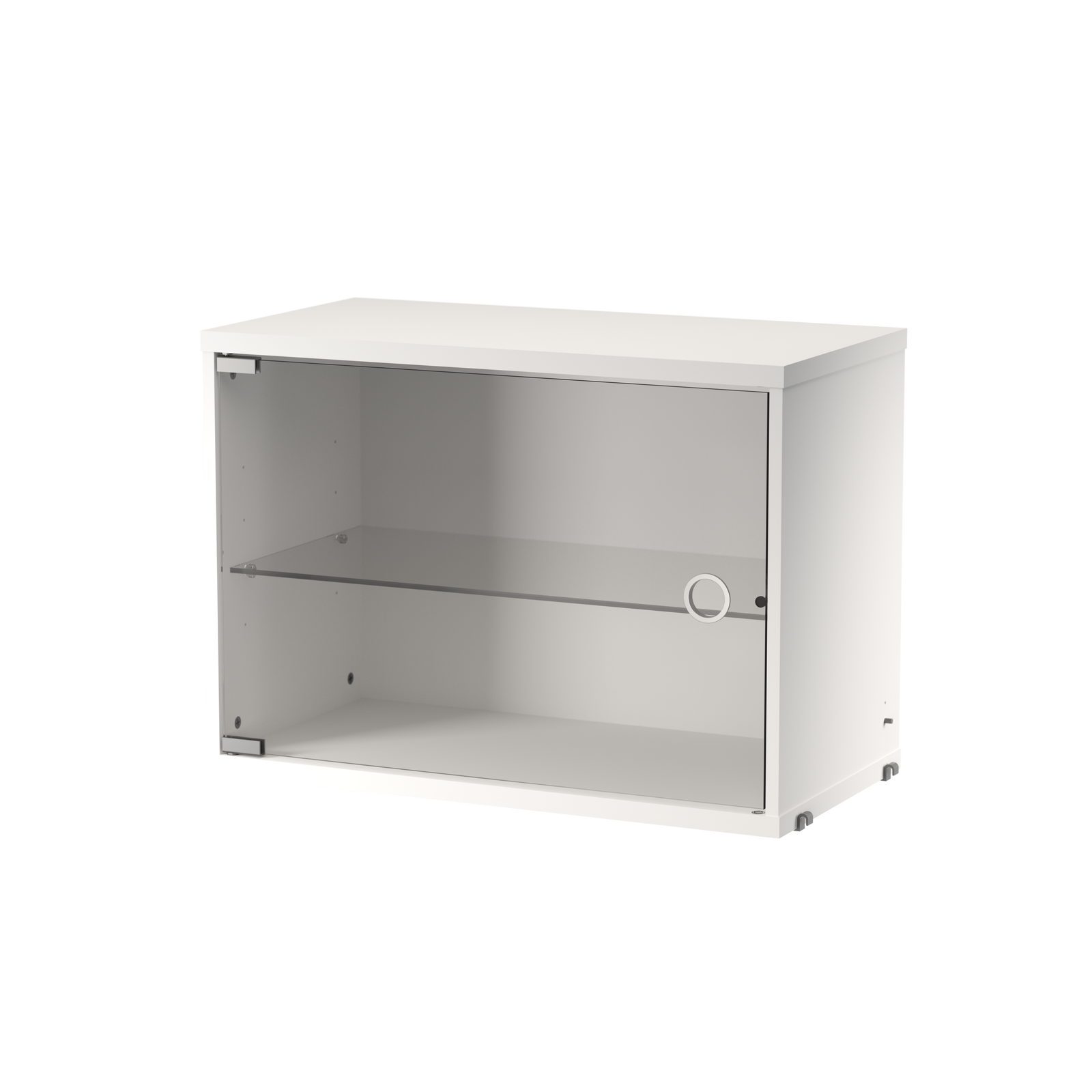 String Display Cabinet Swing glass Door 58x42x30 White