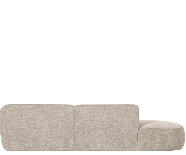 WOOOD Polly sofa - sand - chaise longue - venstrevendt