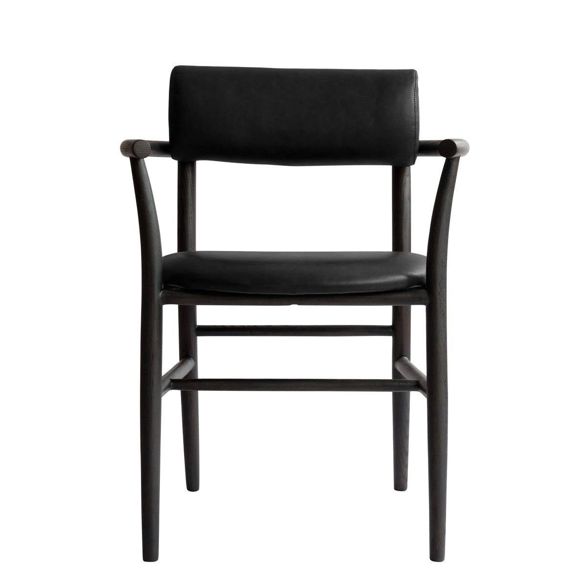 101 CPH Nama Dining Chair - Armrest - Coffee Black