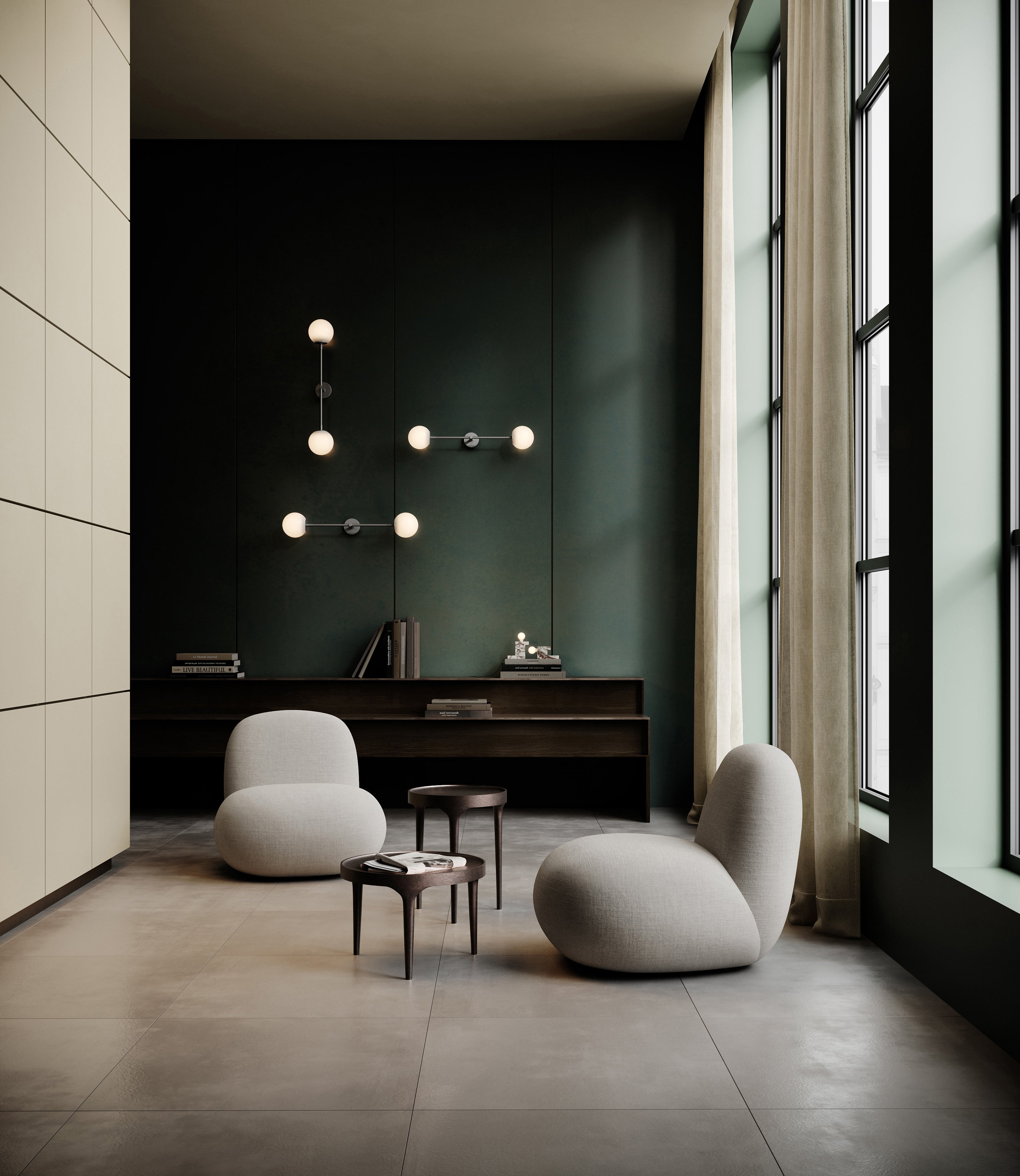 101 CPH Drop Wall Lamp Bulp - Grey