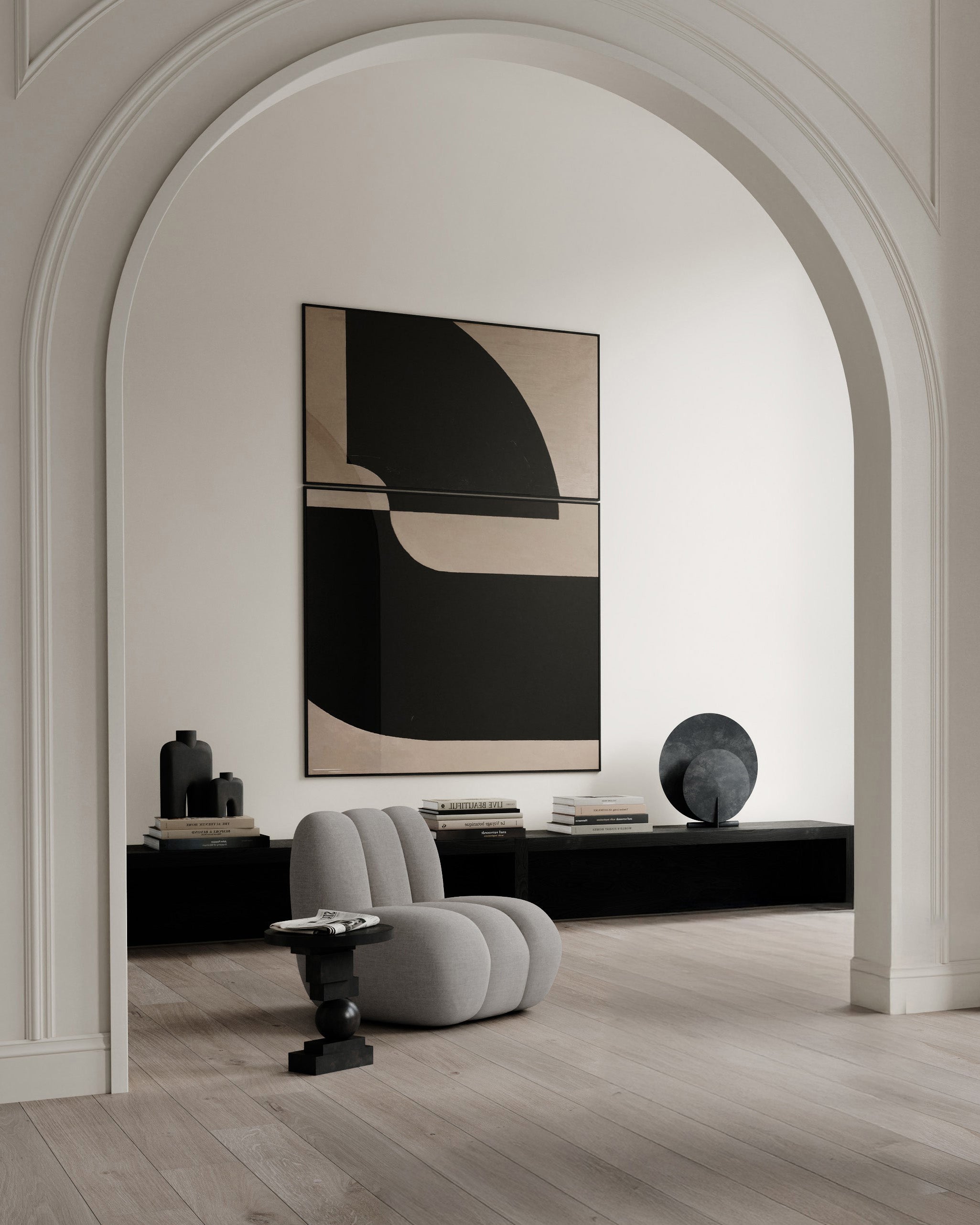 101 CPH Toe Chair - Taupe