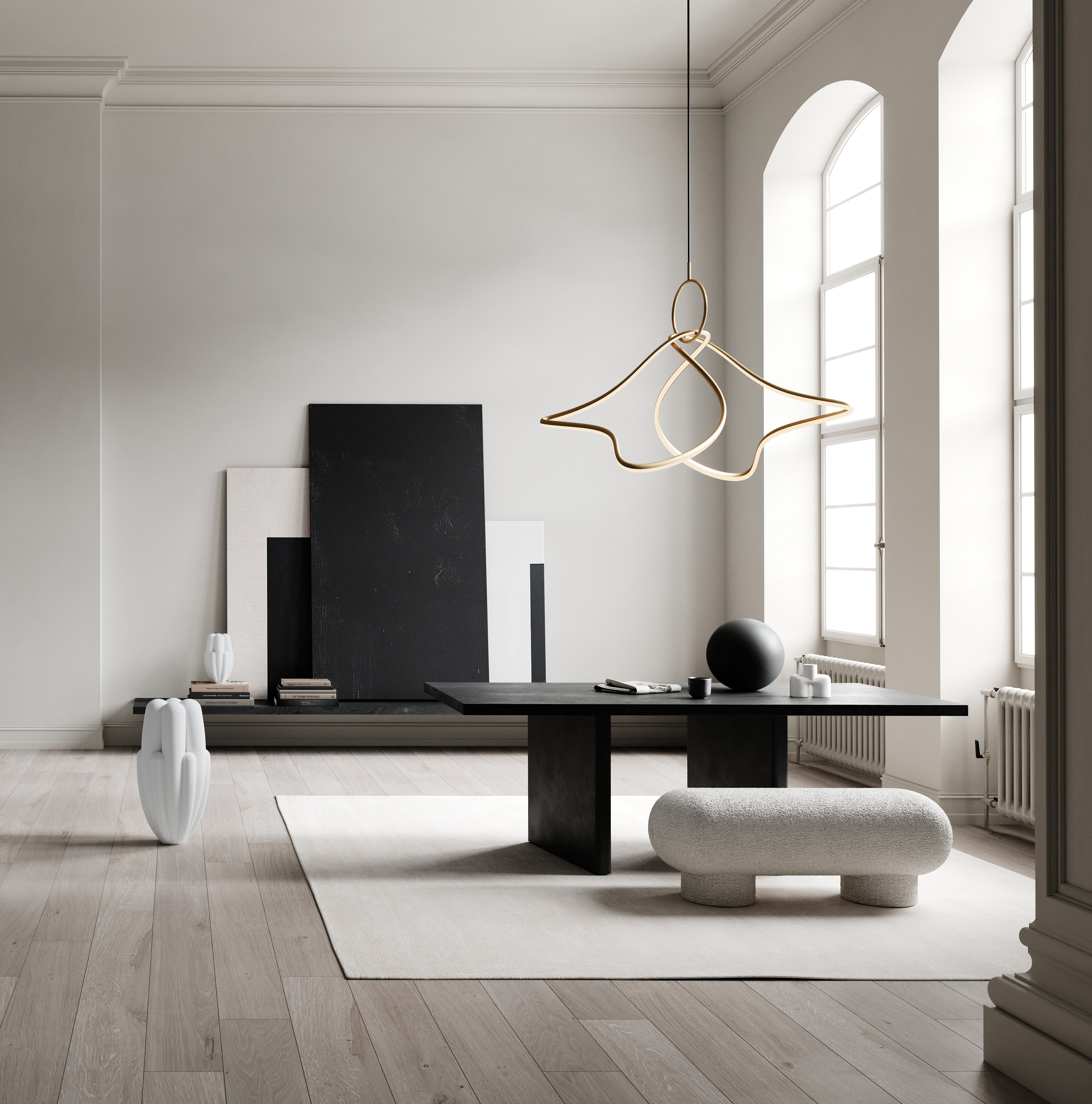 101 CPH Kumo Chandelier - Big - Brass