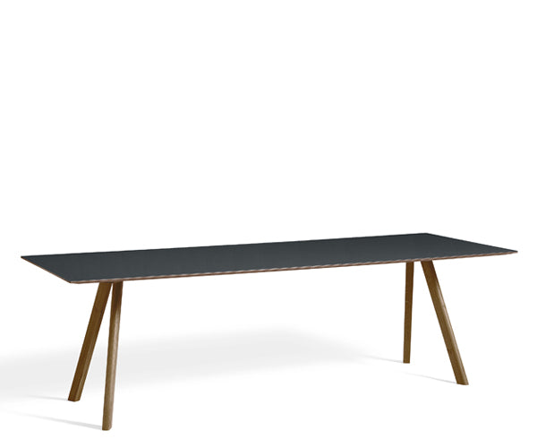 HAY CPH30 Table - 250x90cm - Valnød - Sort Linolium