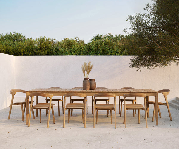 Ethnicraft - Teak Bok Outdoor Dining Table - 300x110cm.