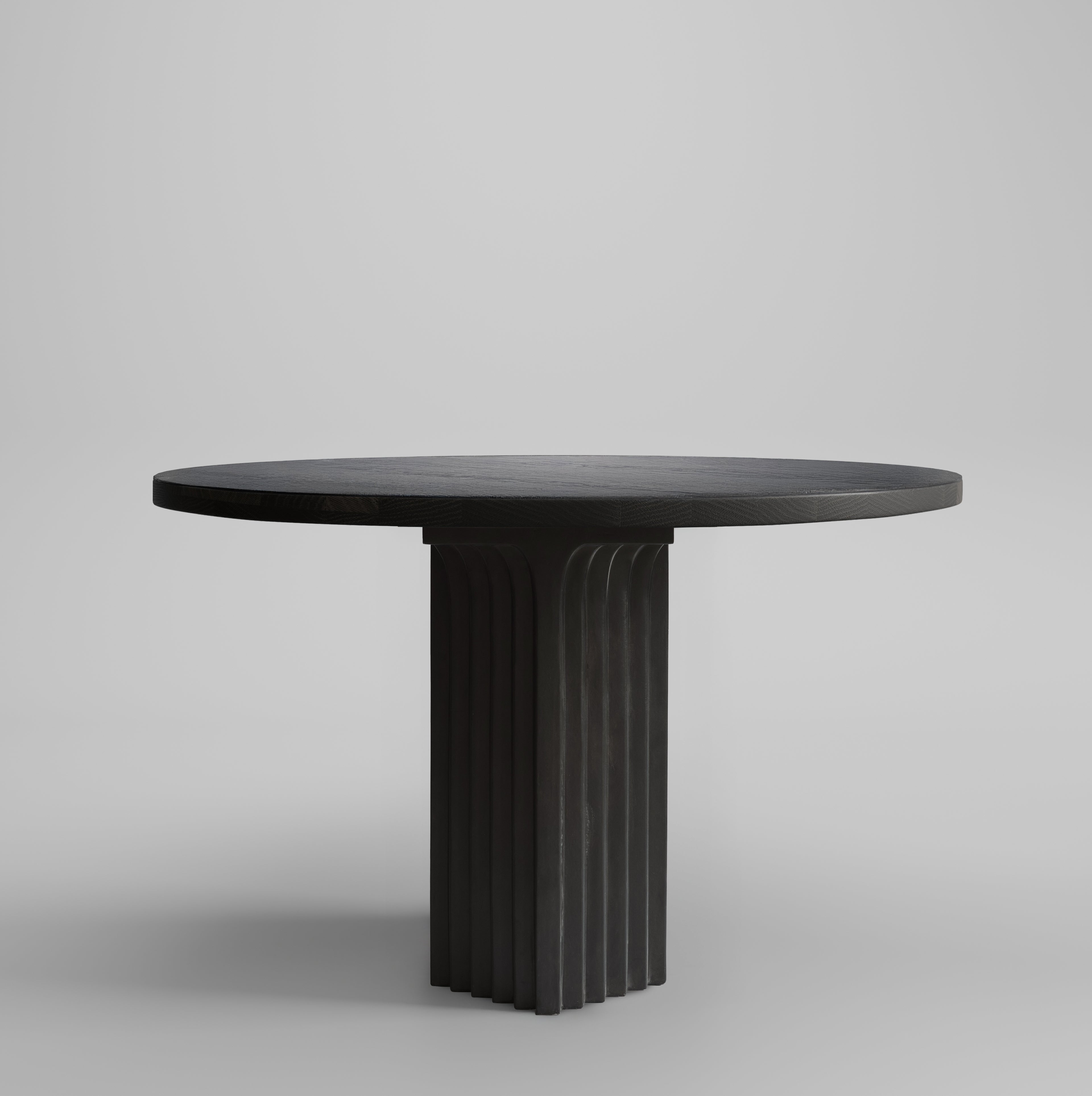101 CPH Arc Dining Table, Ø120 - Coffee Black Oak