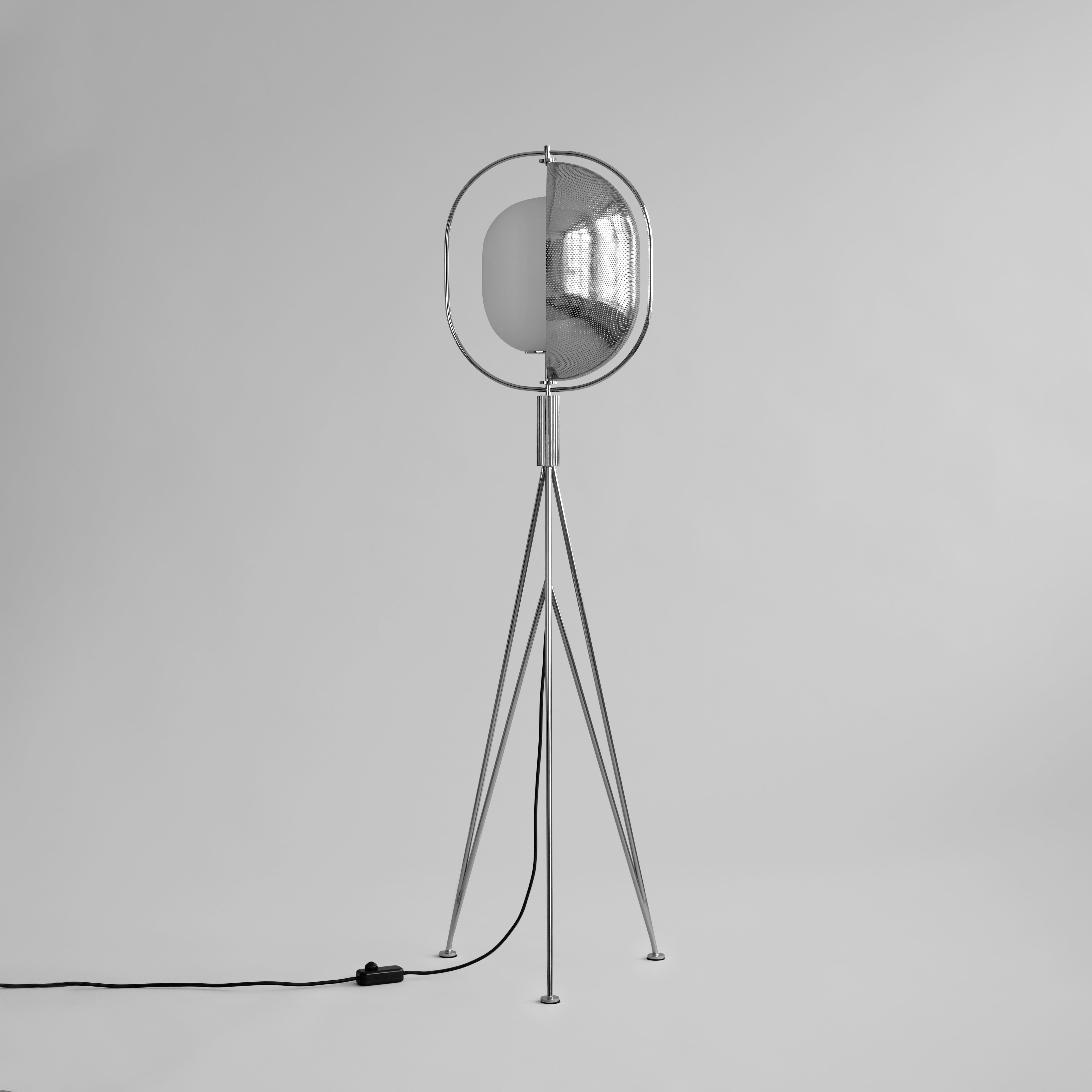 101 CPH Pearl Floor Lamp - Chrome