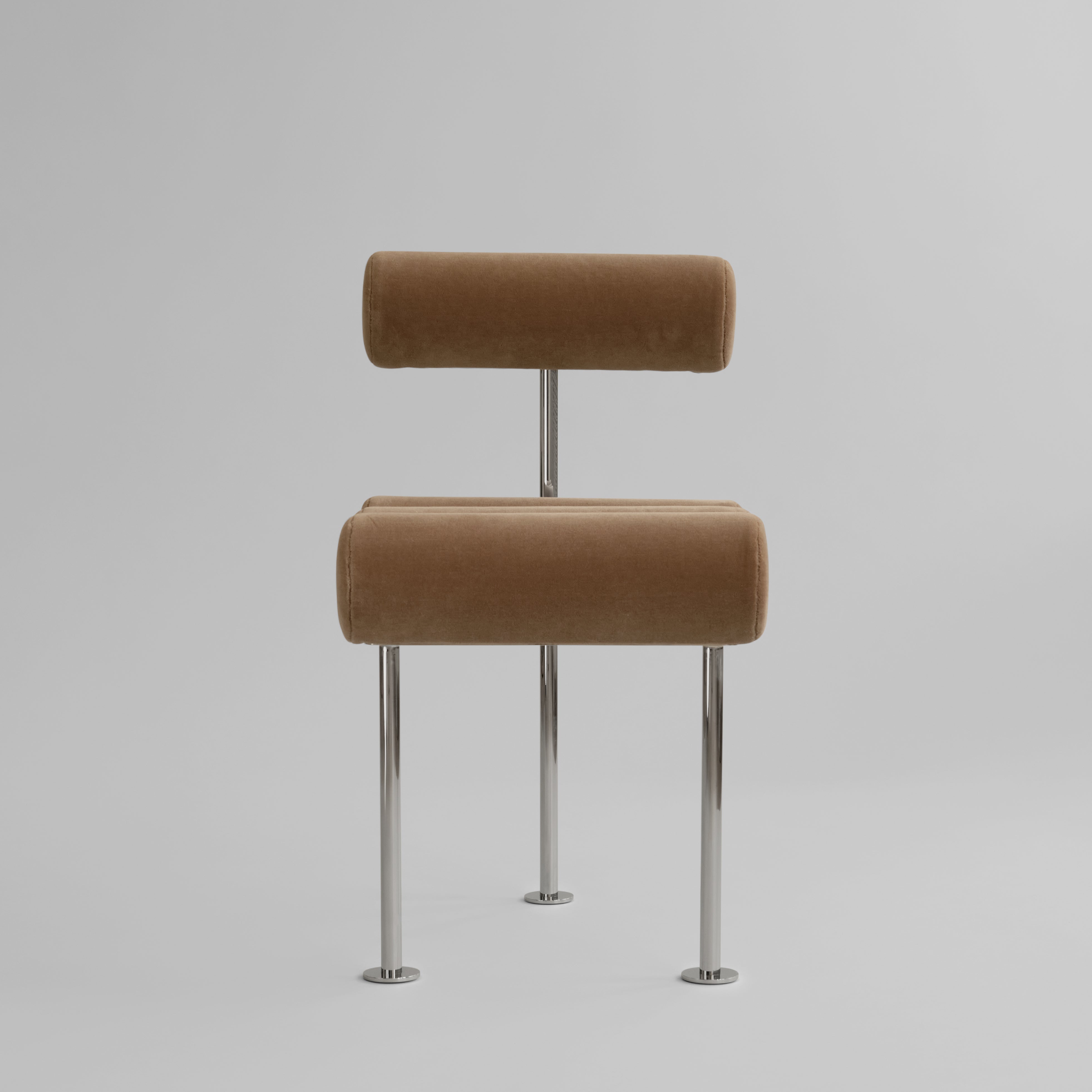 101 CPH Hiro Dining Chair, Stainless Steel - Desert
