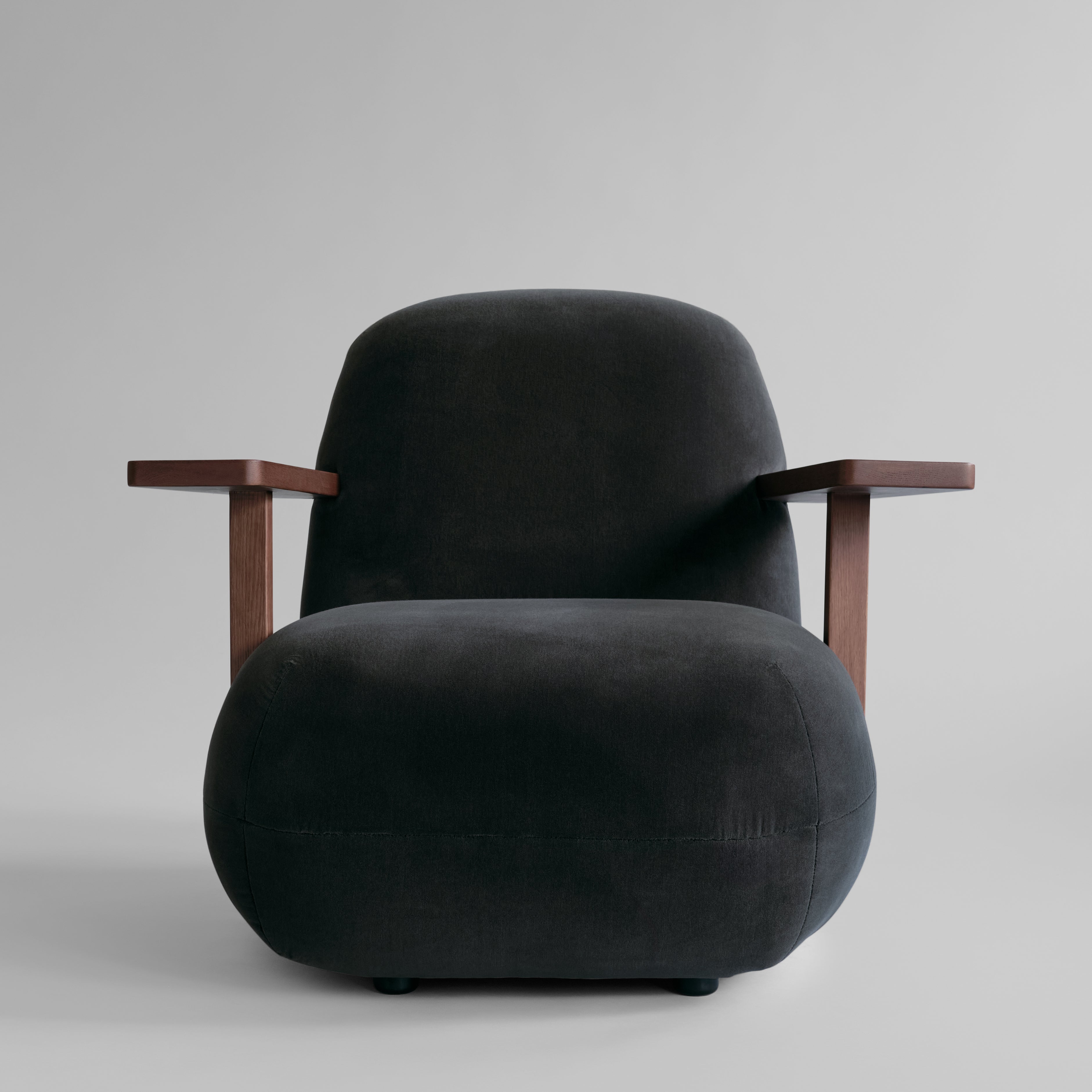 101 CPH Toe Chair, Armest – Classic Brown Oak / Peat