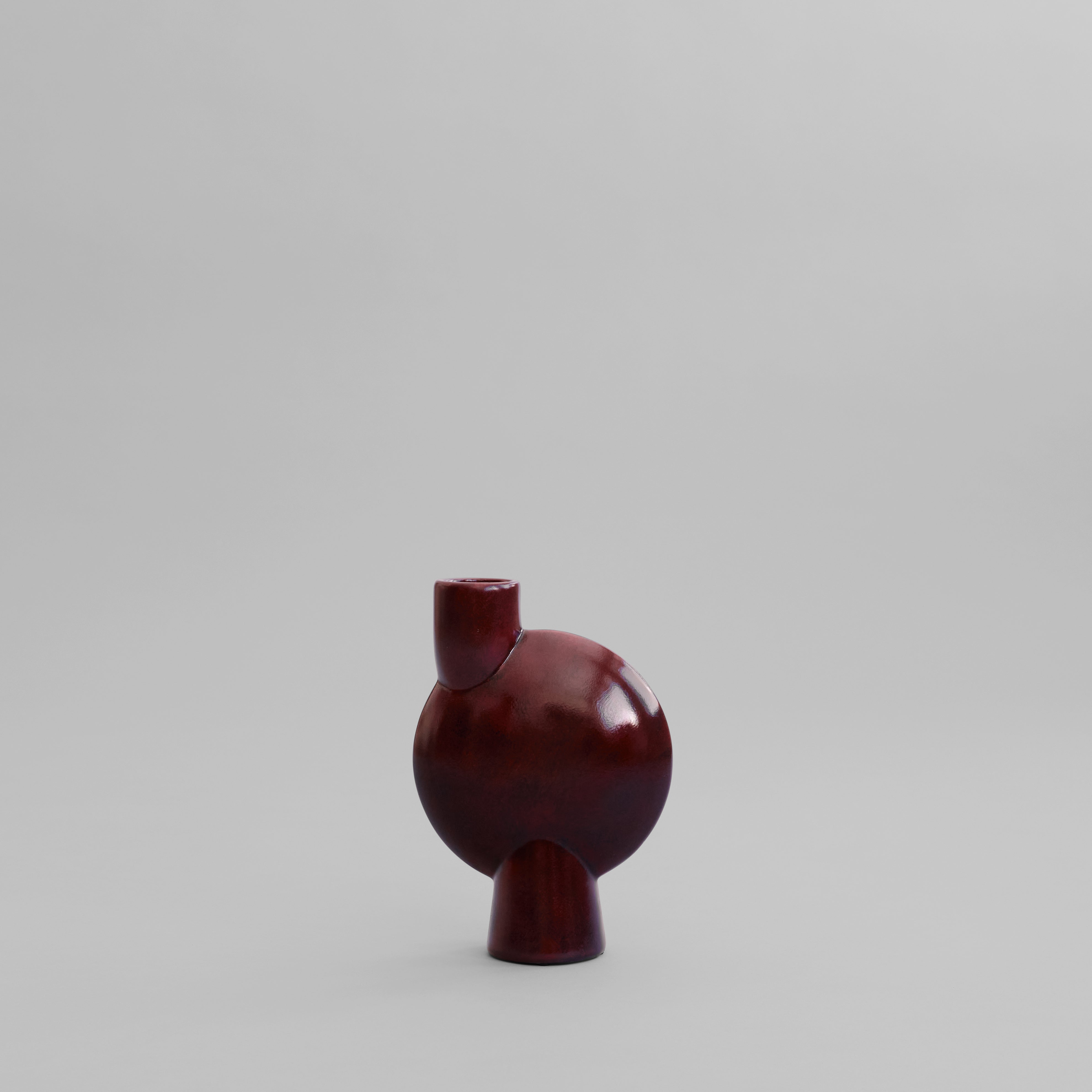 101 CPH Sphere Vase Bubl, Medio – Maroon
