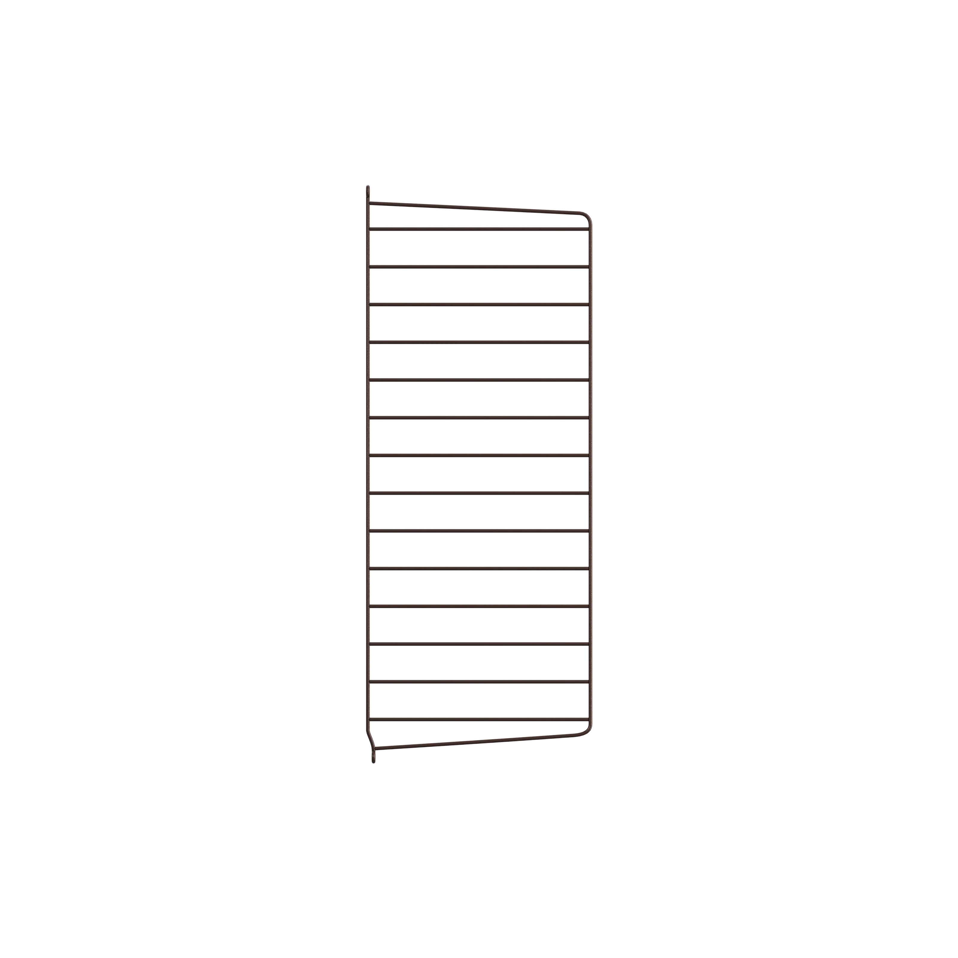 String Wall Panel D30 x H75, Dark brown, 1-pack