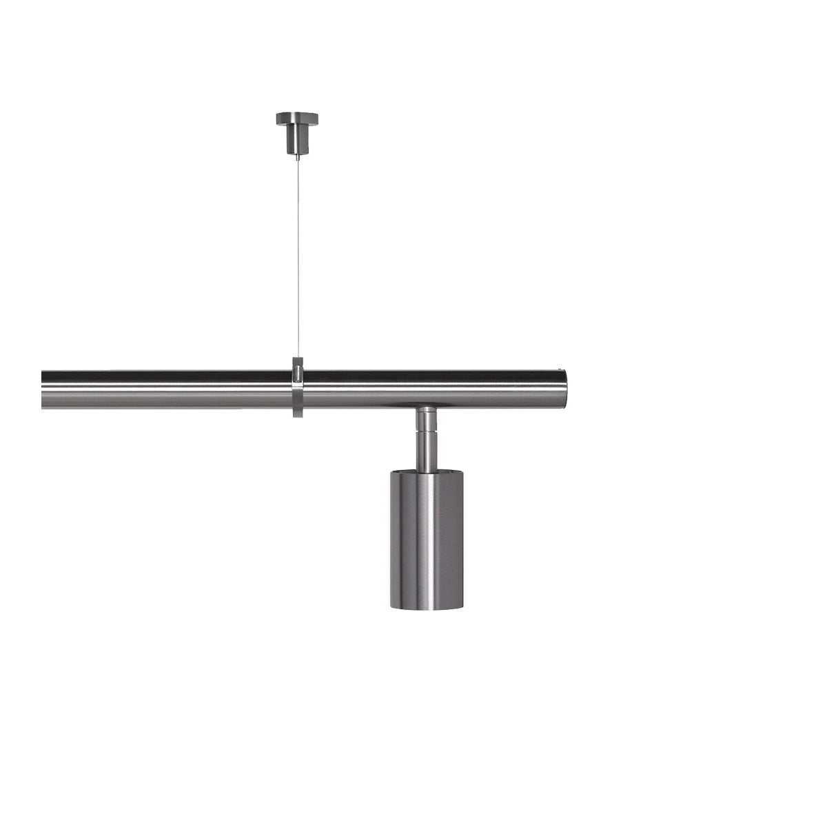Rubn Long John Pendel - Uplight - 6 spots - Steel
