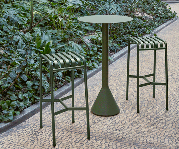 HAY Palissade Cone Table - Dia.60x105cm. - Olive