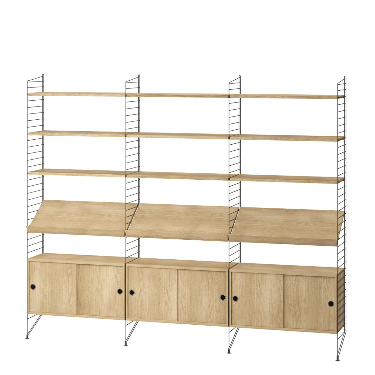 String Living Room G - Oak