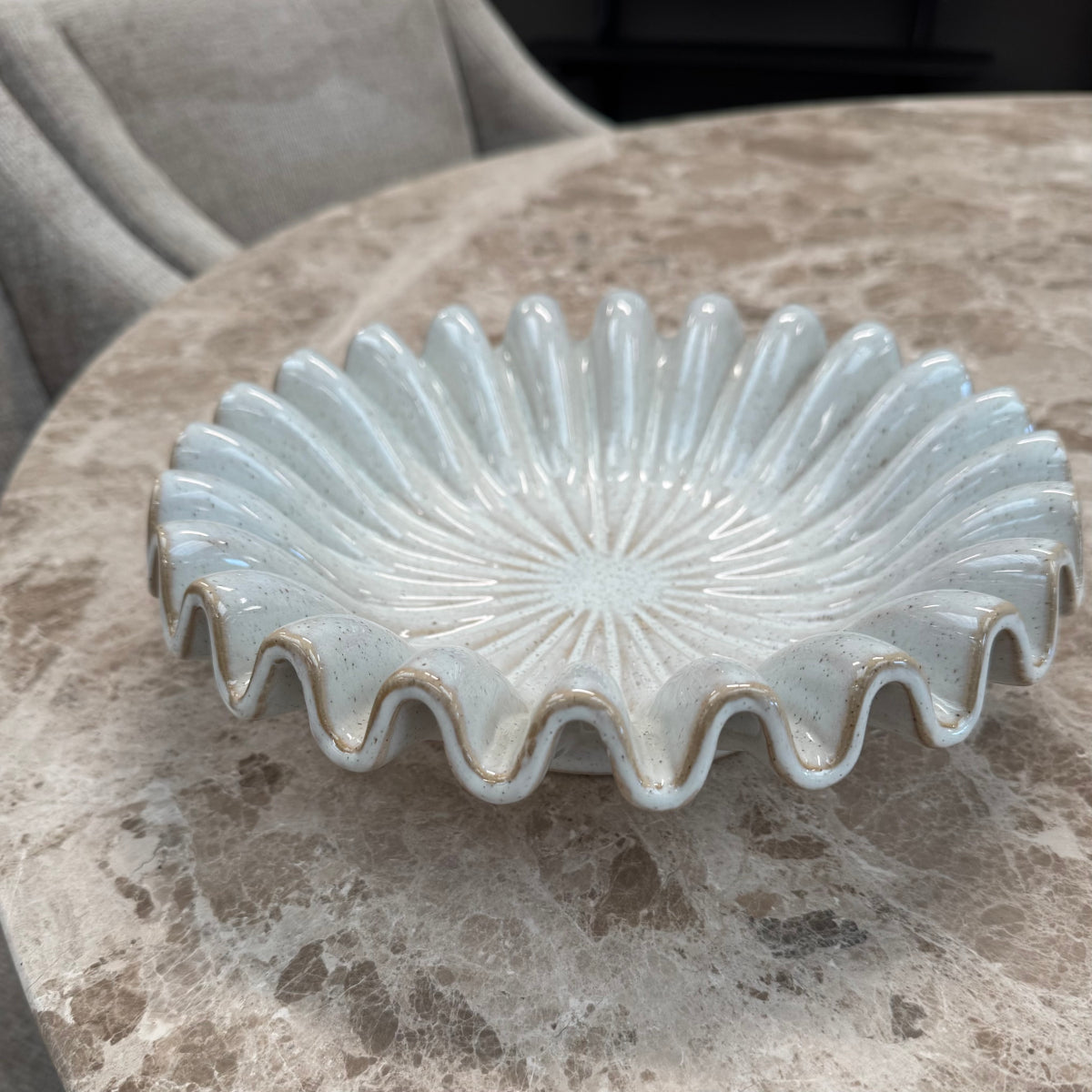 Ronald fad - 26 - hvid keramik