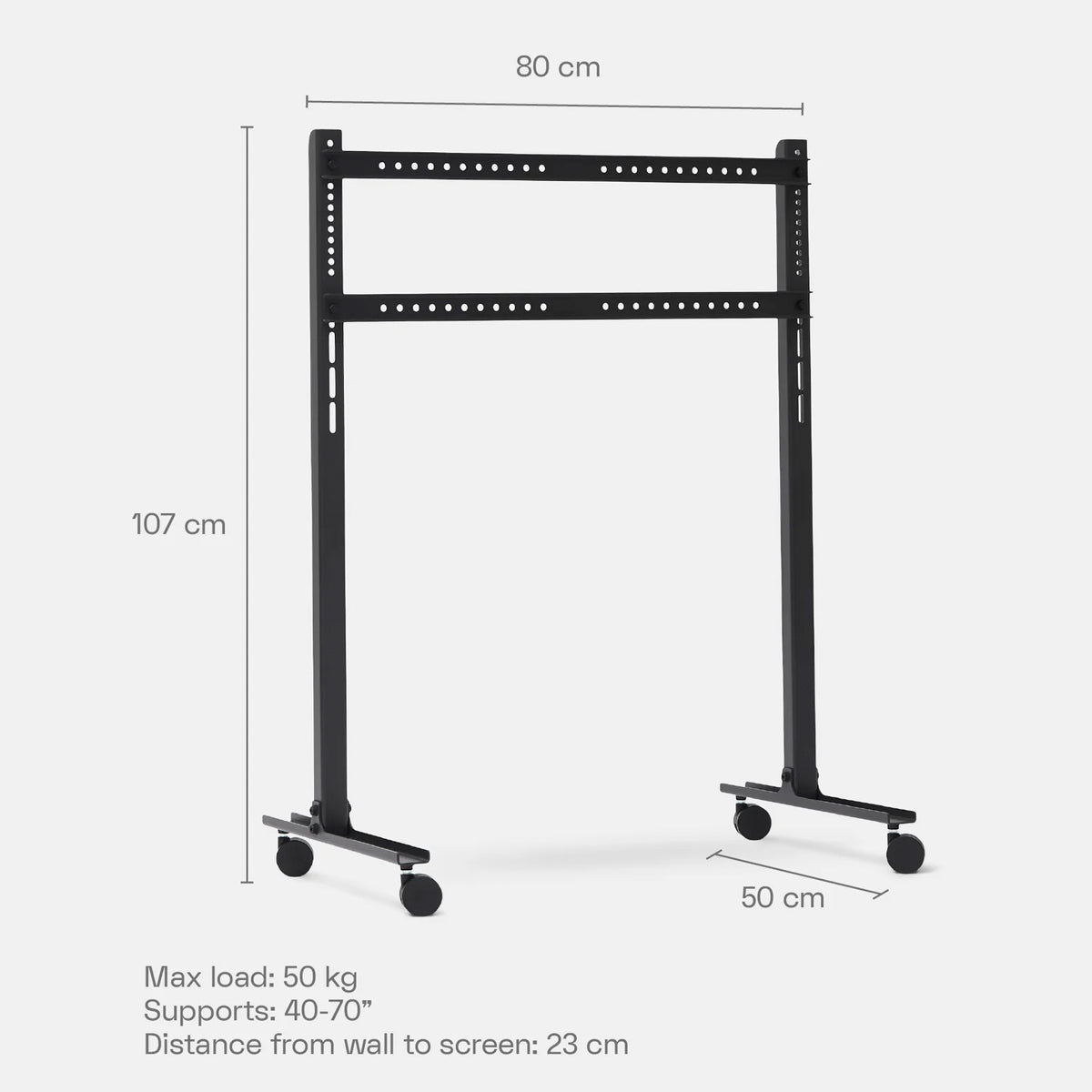 Pedestal Straight Rollin TV Stander