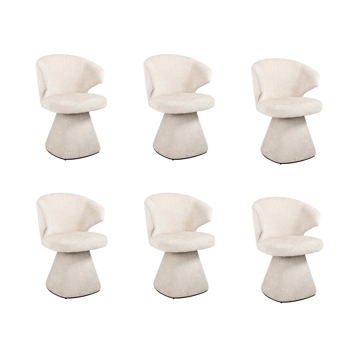 Richmond Interiors Gatsbi spisestol - niagara 902 beige - 6 stk. Samlet - DEMO.