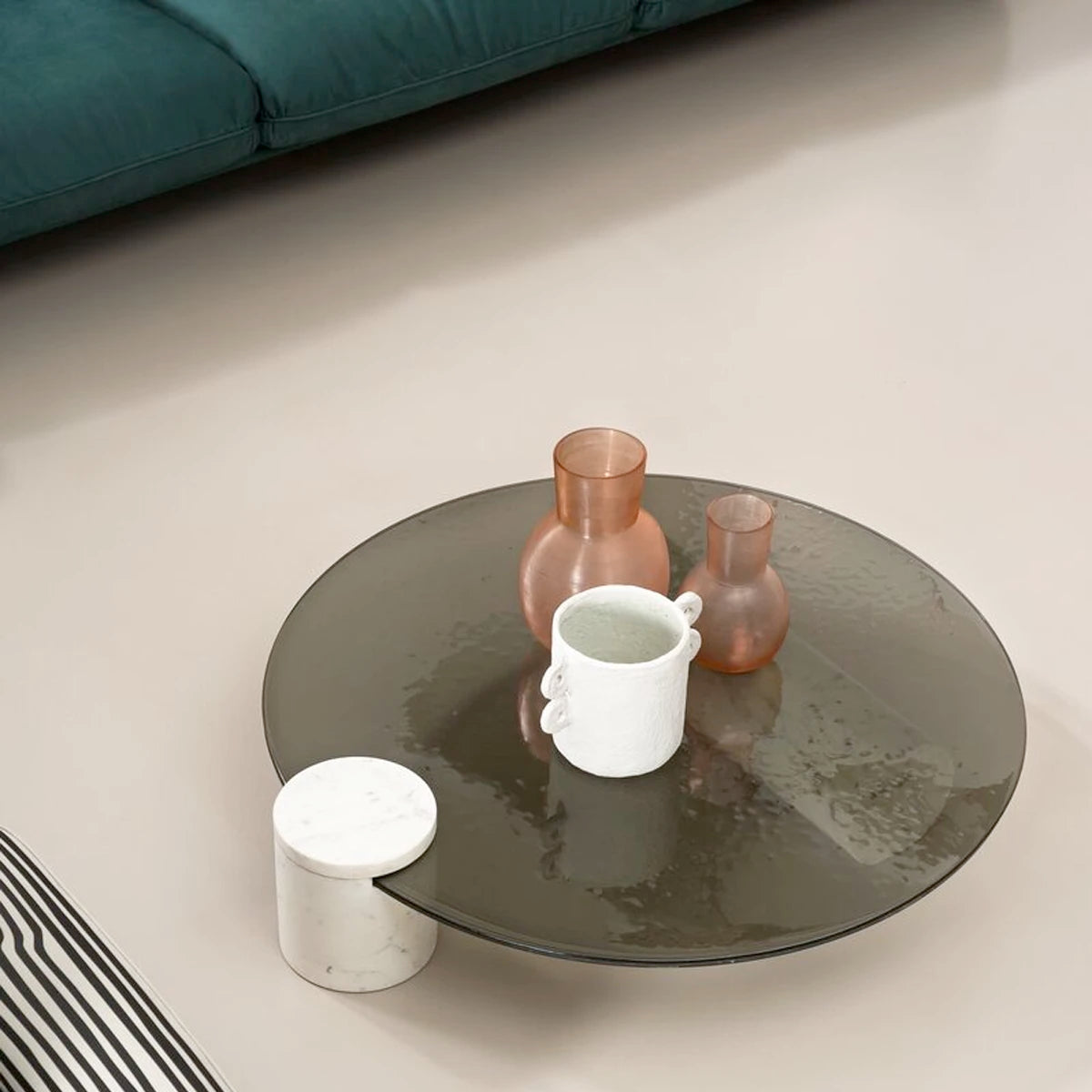 Verre Particulier Coffee Table - 116x110 - Hvid Marmor