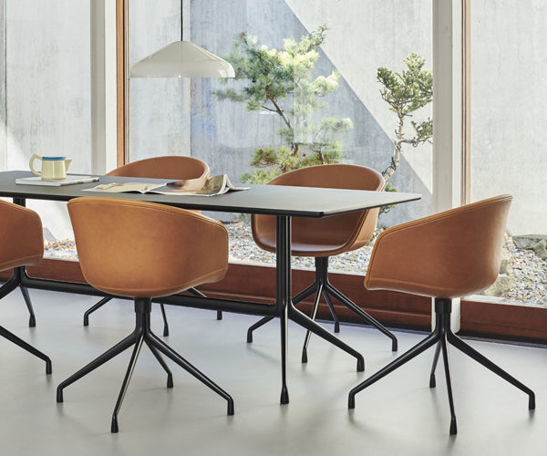 HAY About A Table AAT10 - 180x90cm - Sort Linolium
