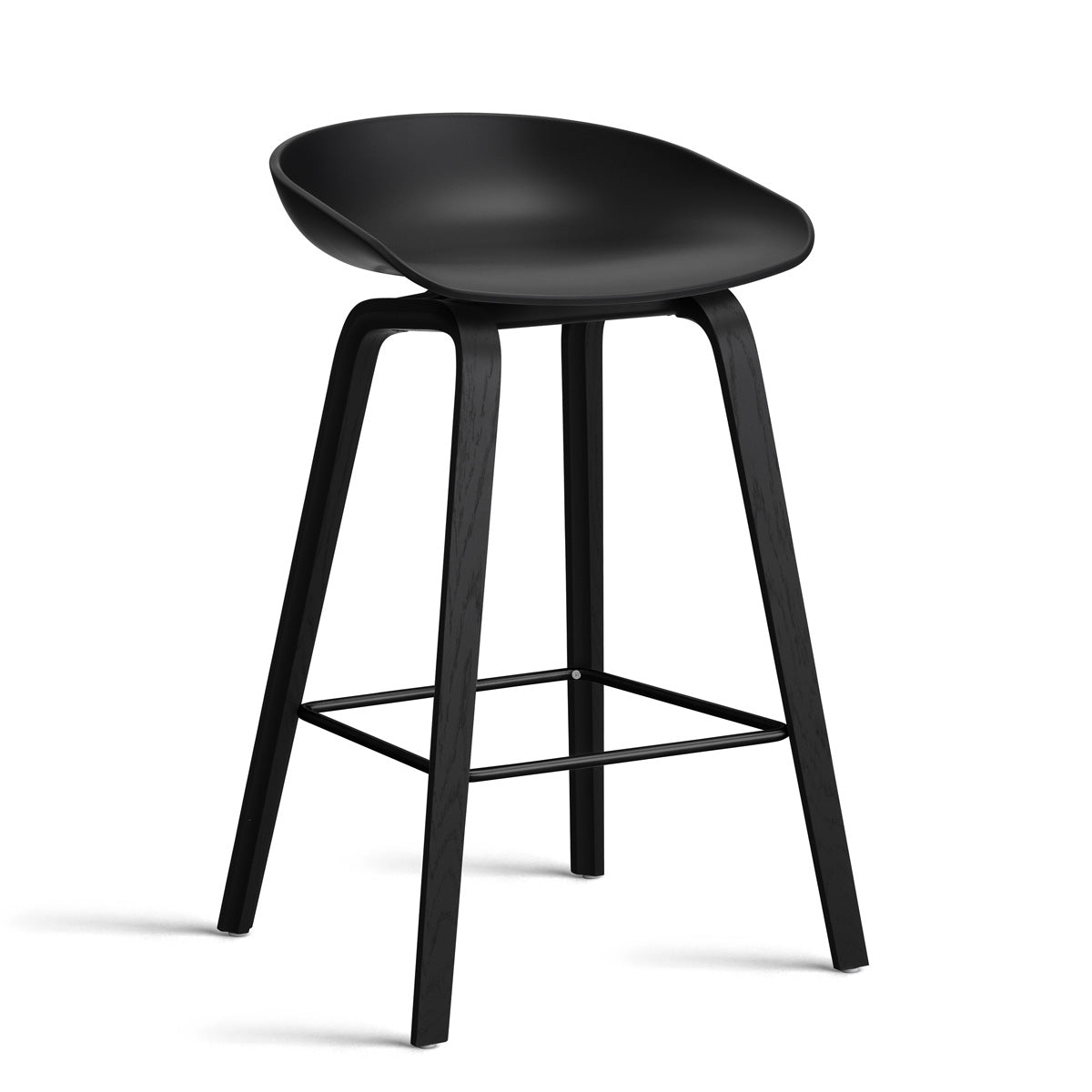 HAY About a Stool - AAS 32 Barstol - Sort Eg - Sort - H:65cm