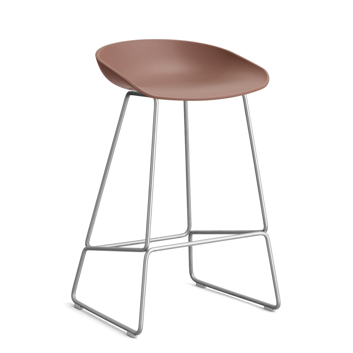 HAY About a Stool - AAS 38 Barstol - Rustfri Stål - H:65cm
