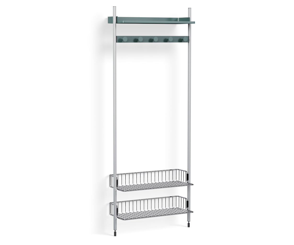 HAY Pier System 1051 1 Column - blue steel/ clear anodised