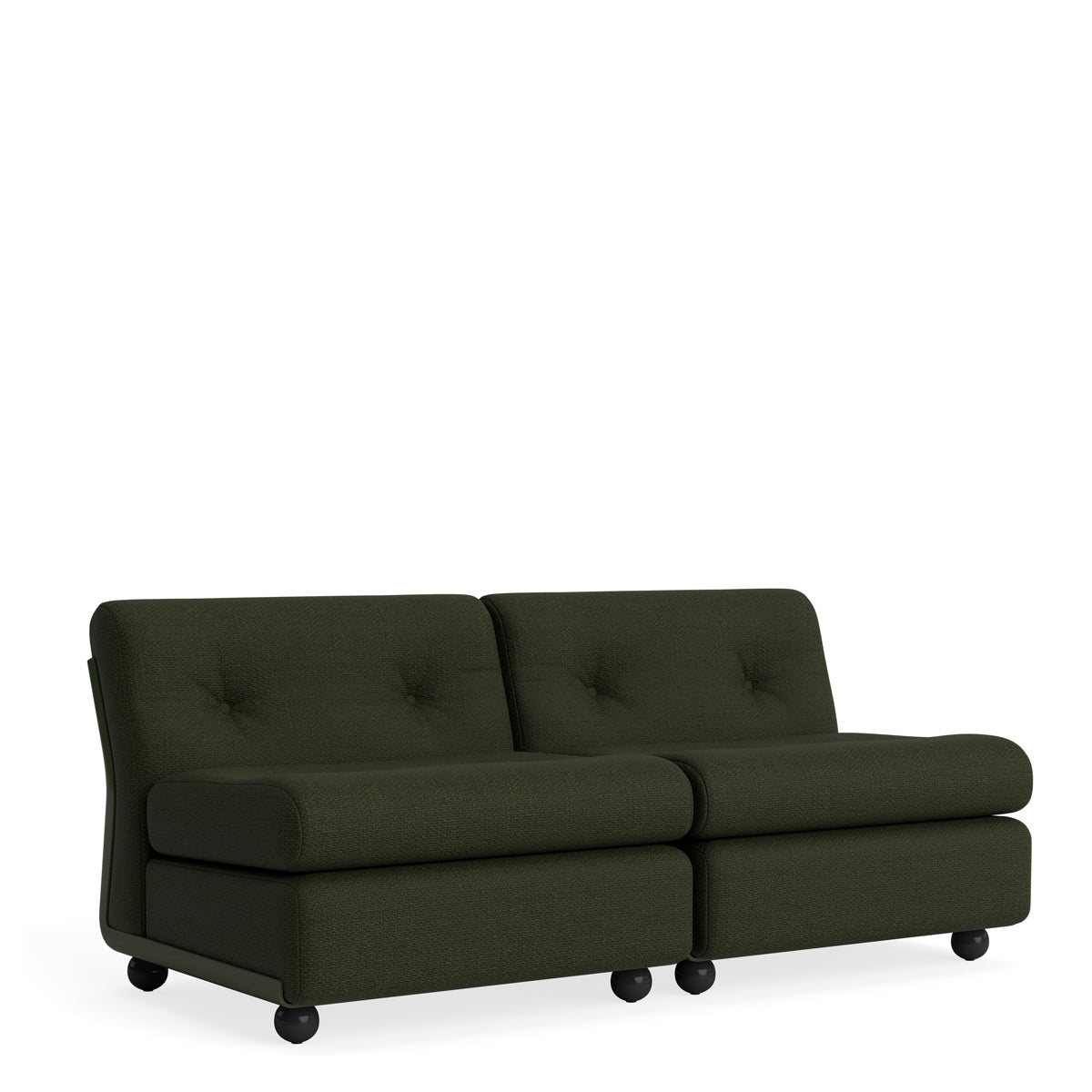 HAY Amanta 2 Seater - Bottle Green Shell - Maglia - Dark Green