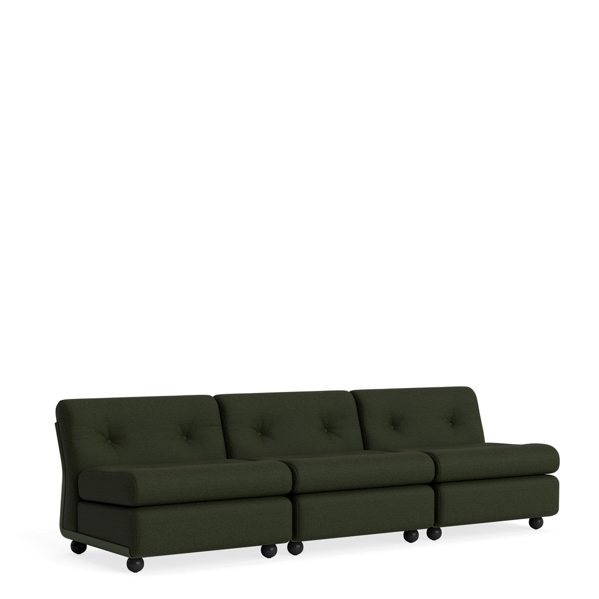 HAY Amanta 3 Seater - Bottle Green Shell - Maglia - Dark Green