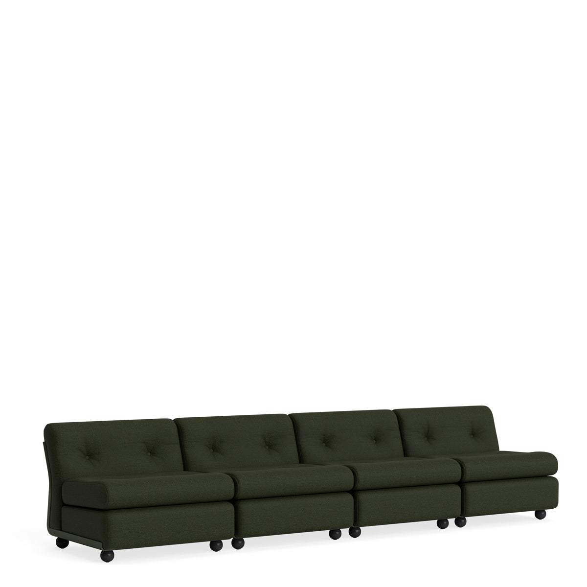 HAY Amanta 4 Seater - Bottle Green Shell - Maglia - Dark Green