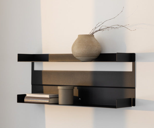 Metallbude Aris hylde - black - 3 stk