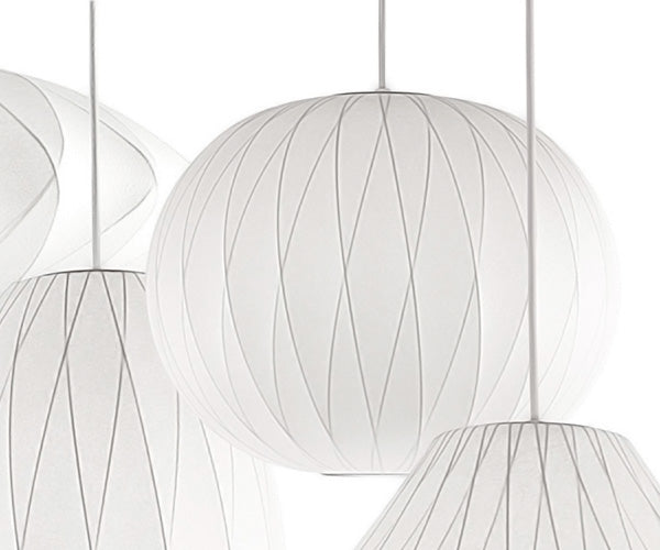 HAY Nelson Ball Crisscross Bubble Pendant - Medium - Off-White