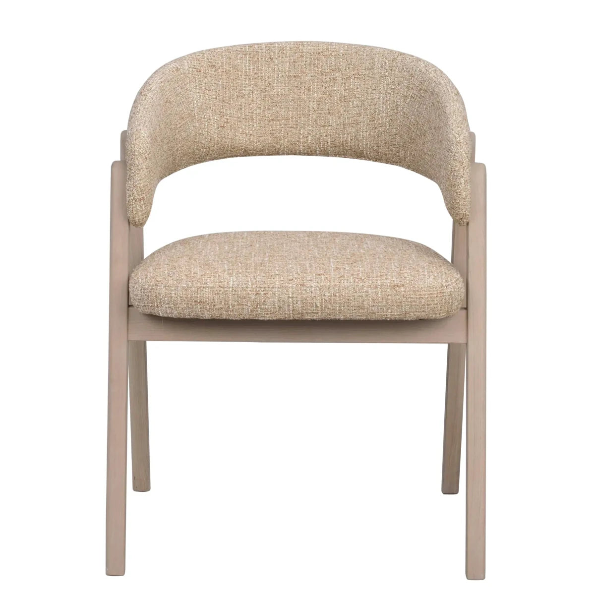 Rowico Home Barnaby spisestuestol - mørk beige / lys eg
