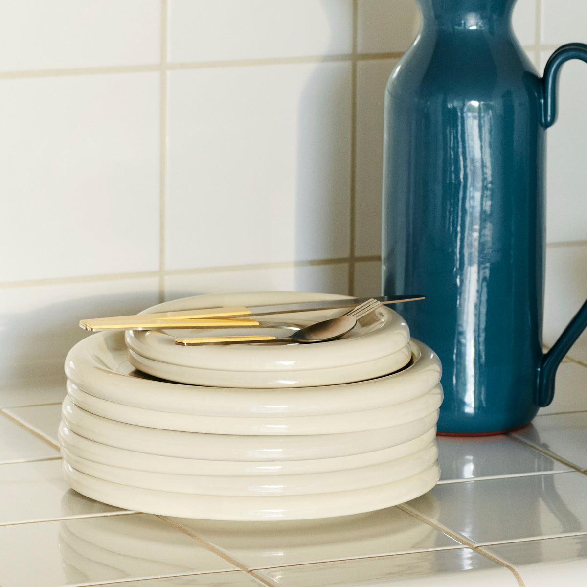 HAY Barro Plate - 24cm. - Off-White - Set a 2 stk.