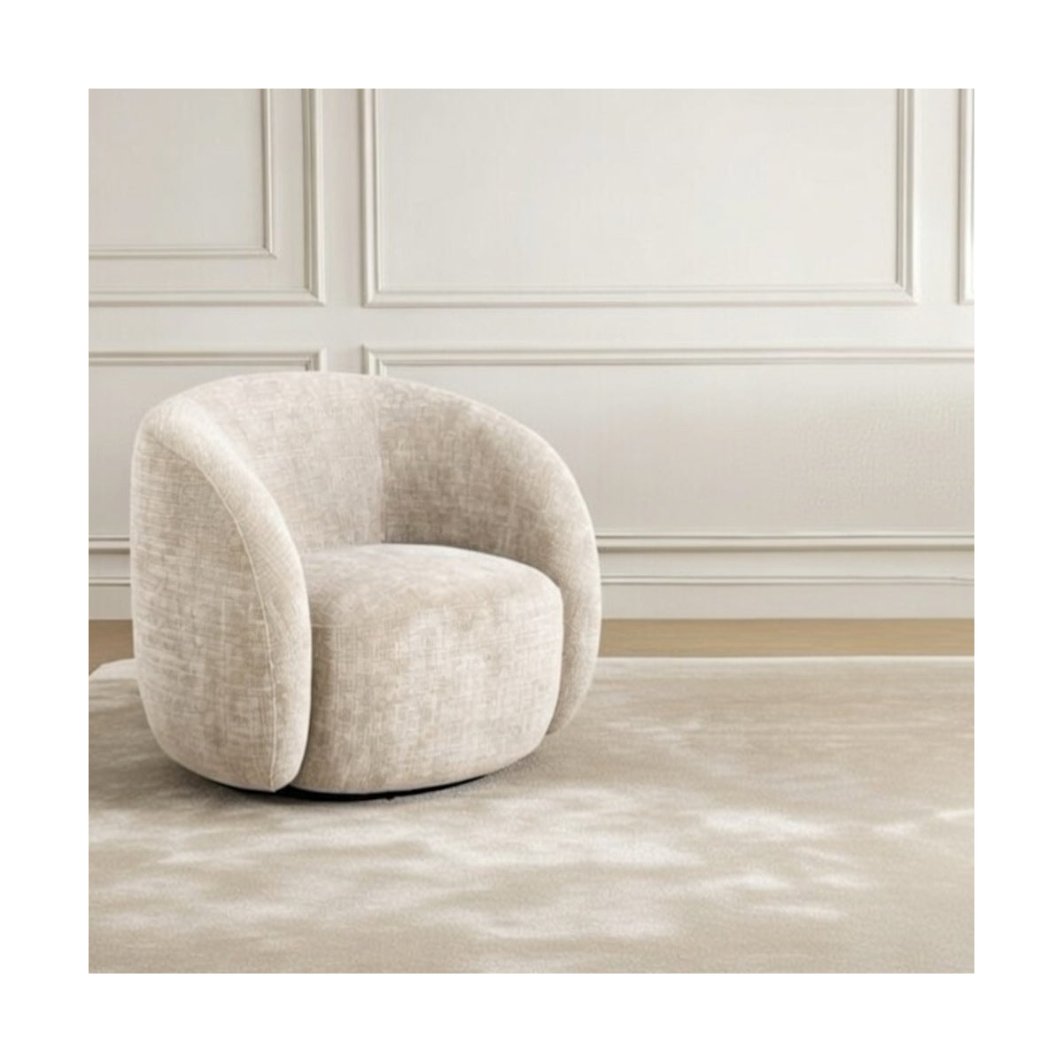 Juto lænestol - m/drej - beige