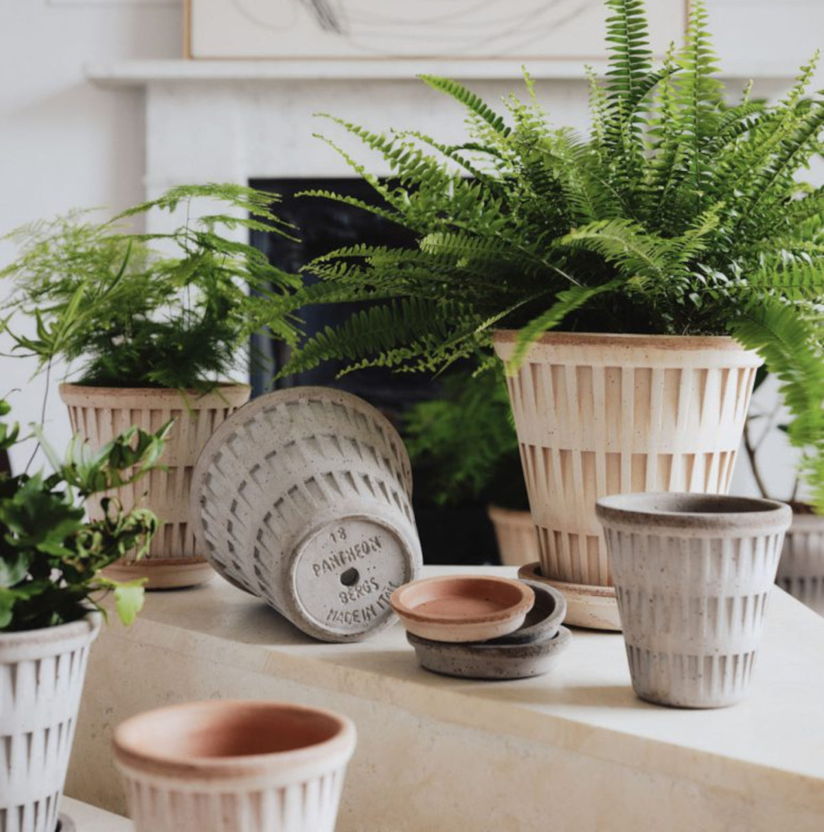 Bergs Potter Pantheon krukke - 21x23 - rosa terracotta