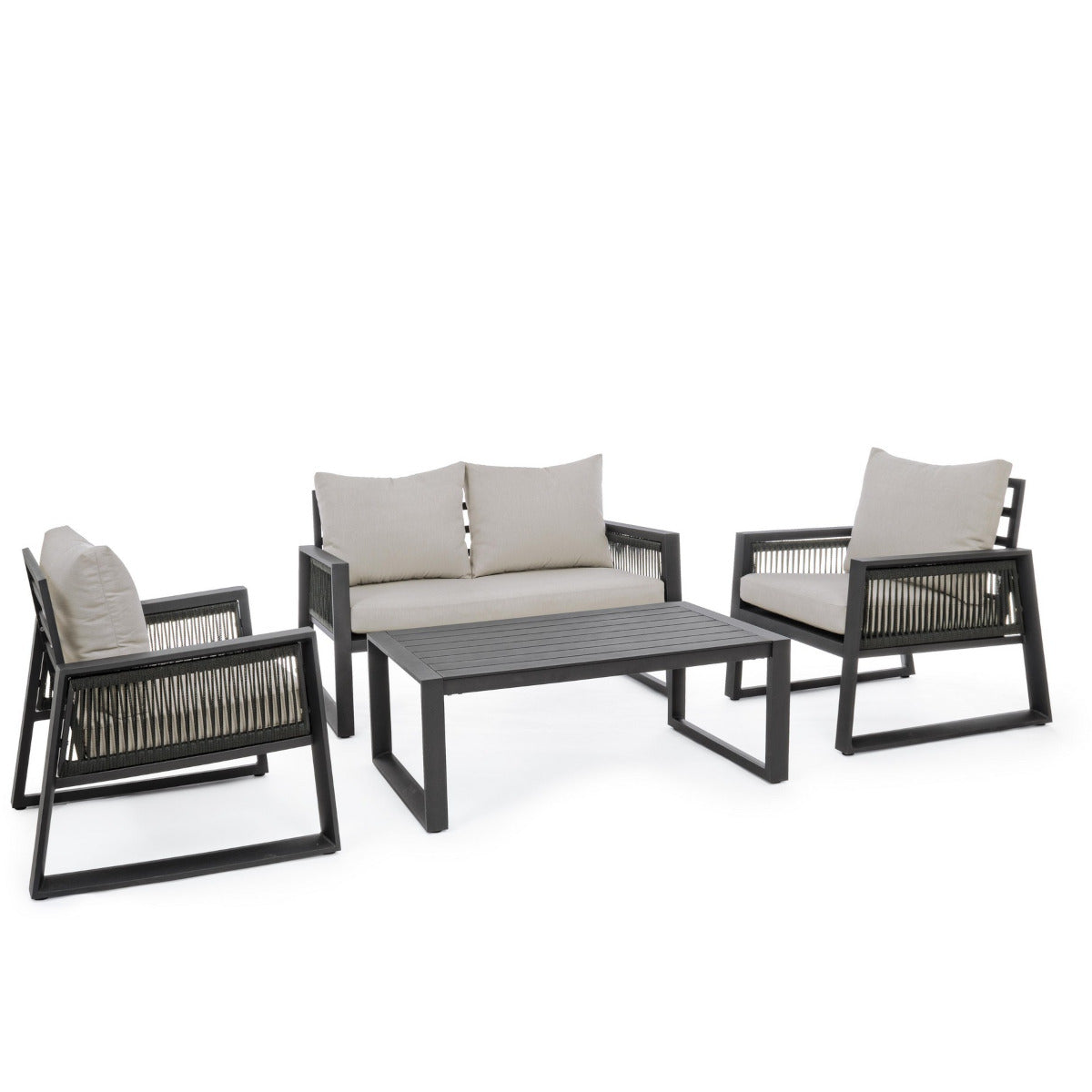 Captiva loungesæt - charcoal