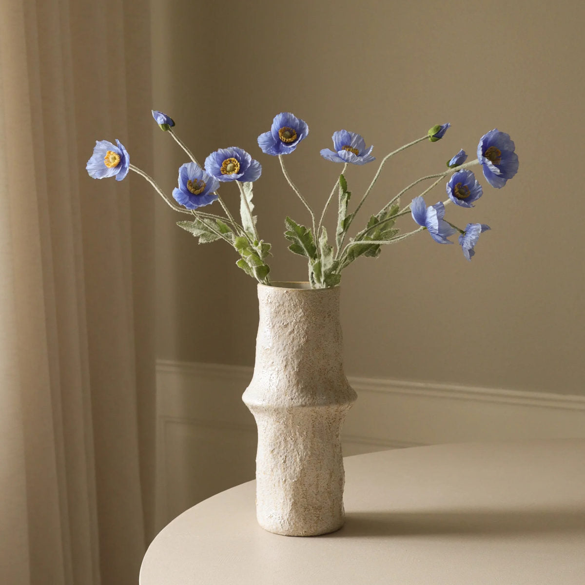 Botané Poppy blomst - blå