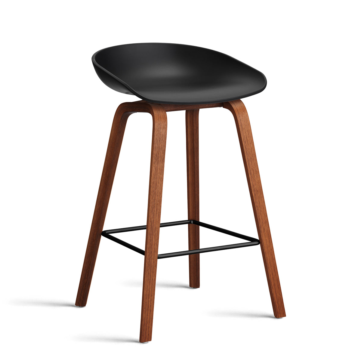 HAY About a Stool - AAS 32 Barstol - Valnød - H:65cm