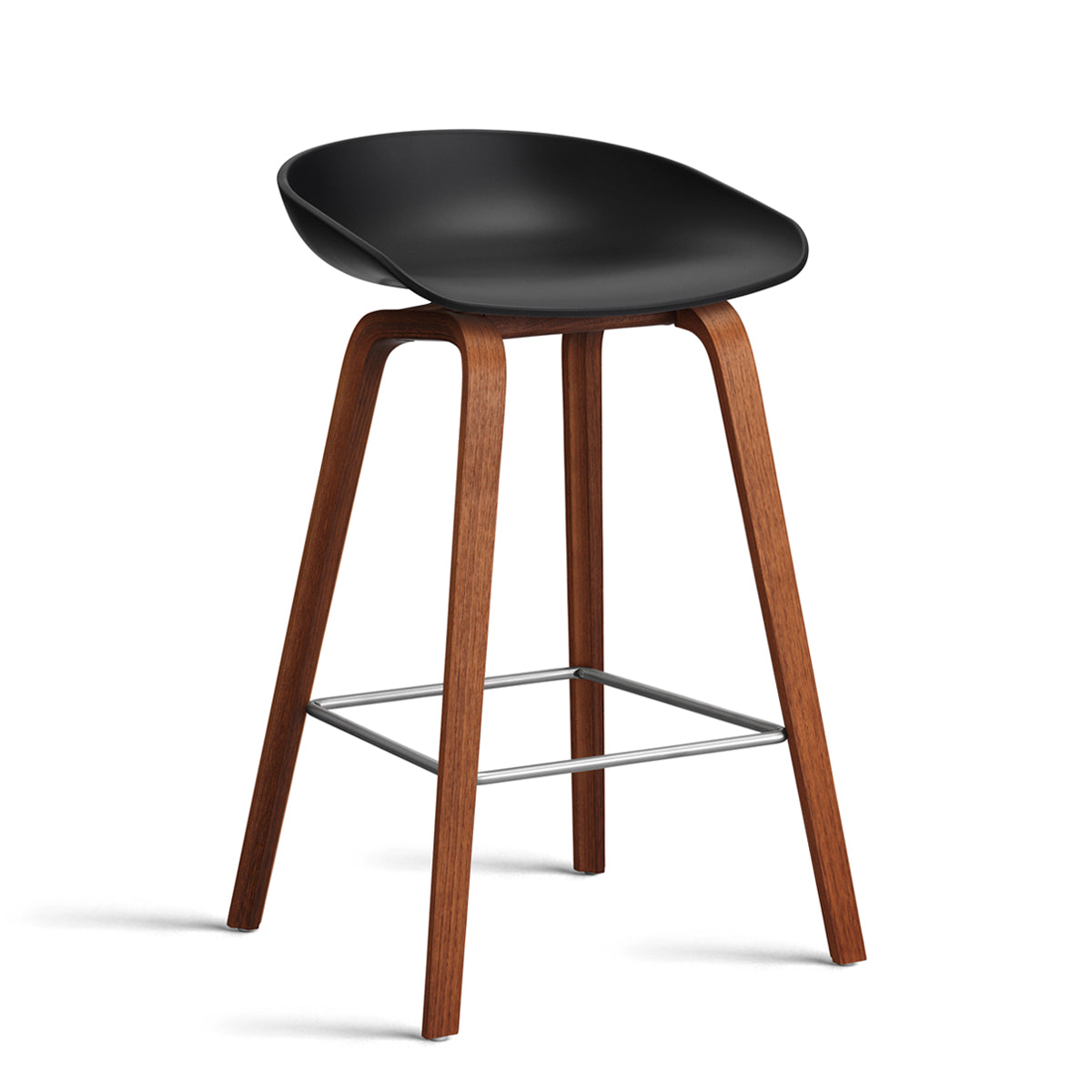 HAY About a Stool - AAS 32 Barstol - Valnød - H:65cm
