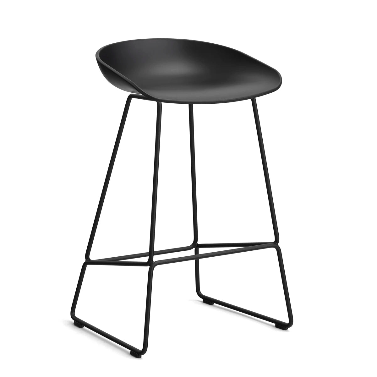 HAY About a Stool - AAS 38 Barstol - Sort Stål - H:65cm
