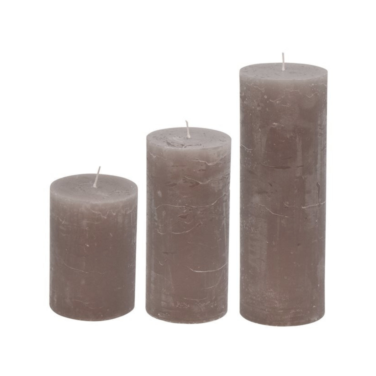 Rustic bloklys - 10x7 cm - taupe