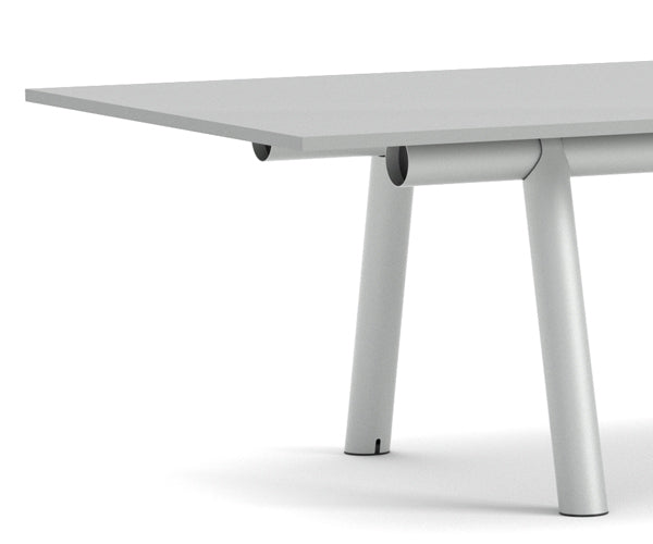 HAY Boa Table - 420x128 - Grey Linoleum