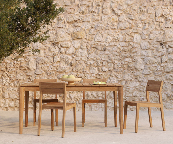 Ethnicraft - Teak Bok Outdoor Dining Table - 162x80cm.