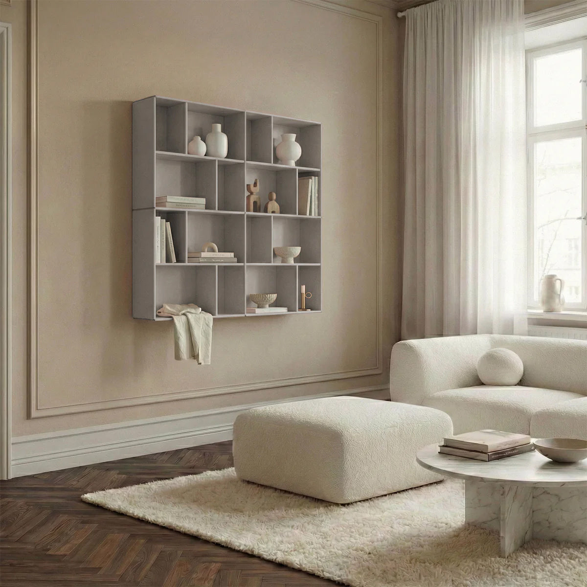 ByAulum Quadrant Bronx Vægreol - Dybde 33cm