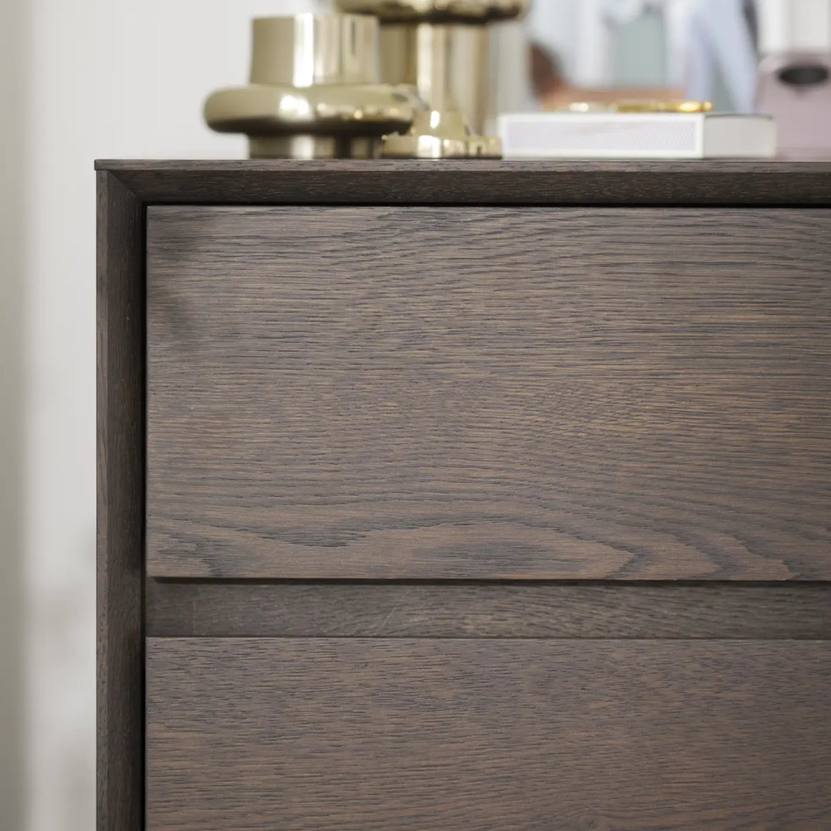 Rowico Mackay kommode - mørk eg - 75x45x75