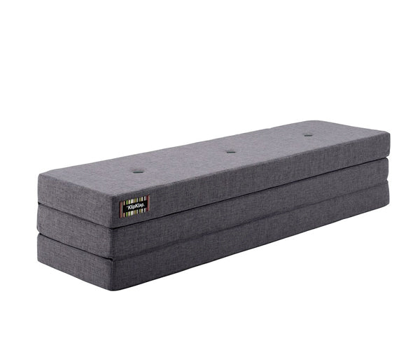 KK 3 fold bluegrey w. grey button