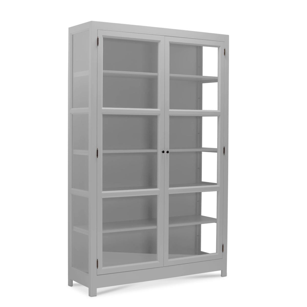 Living Goodies Carlington Edge vitrineskab - medium - lysegrå